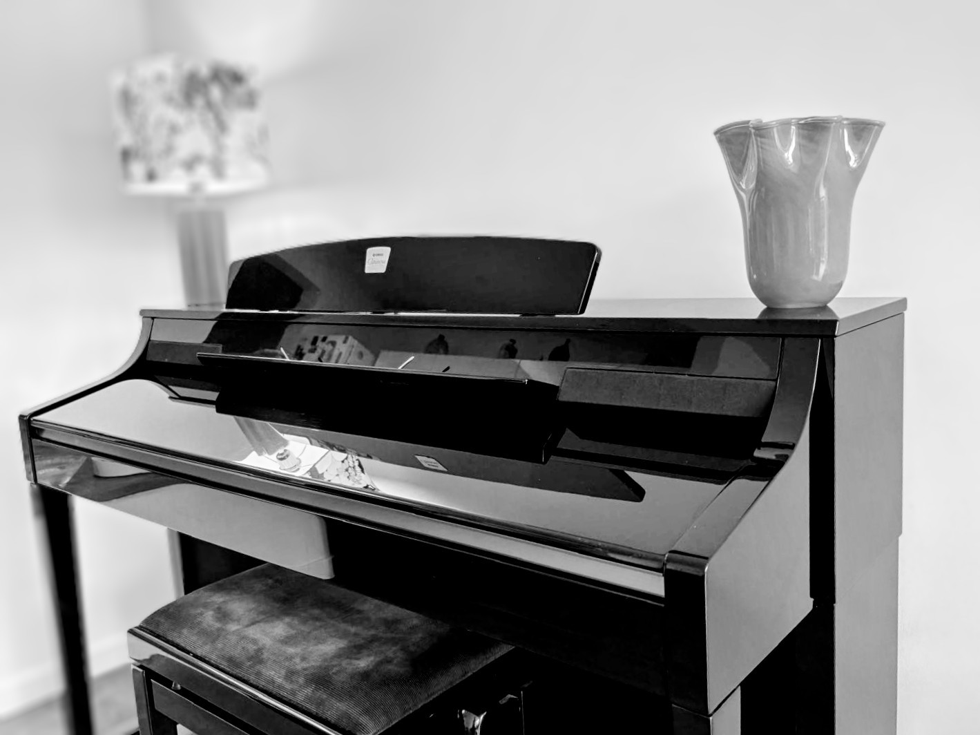 Gros plan sur les touches d'un piano